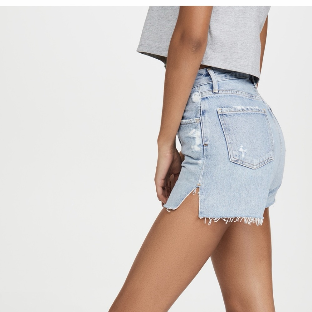 Agolde Dee Super High Rise Shorts - Picture 3 of 9